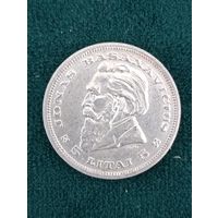 Литва 5 лит 1936 год, штемпельный блеск, без МЦ