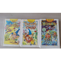 Незнайка - Носов - Приключения Незнайки и его друзей - Незнайка в Солнечном городе - Незнайка на Луне - 3 книги - художник Ружо, много цветных иллюстраций, крупный шрифт, твердая обложка