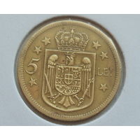 Румыния 5 лей 1930 год король Михай
