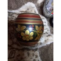Бочонок шкатулка деревянный расписной хохлома СССР