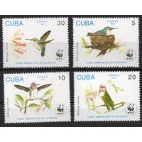 Куба 1992. Фауна. Птицы 4 марки  (3589-92)