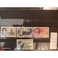 Полная серия Франция Ми 1124-1127 1957 года