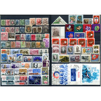 СССР, Россия - 90+ марок и 2 блока - гашёные. #O-W-86-C-1