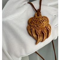 Амулет, подвеска, брелок Печать Велеса Медвежья лапа: удача и процветание Сувель березы