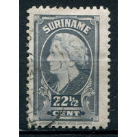 Нидерландские колонии - Суринам - 1945г. - королева Вильгельмина, 22 1/2 с - 1 марка - гашёная [Mi 253]. #3-WB-95-A-1