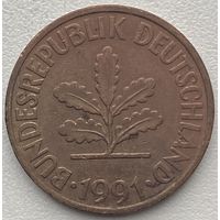 Германия 10 пфеннигов 1991 г. G