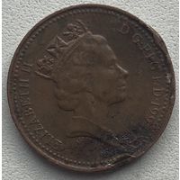 Великобритания 1 пенни 1990 -1997 гг.