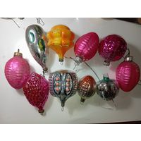 Ёлочные игрушки -  ЭКЗОТИЧЕСКИЕ ФРУКТЫ . СССР .