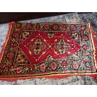 Гобелен, ковер  (ГДР) Плюш из СССР , плюшевое покрывало 190х125 см.