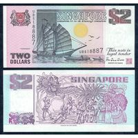 Сингапур 2 доллара 1997 год, UNC