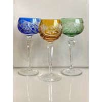 Хрустальные коллекционные фужеры. Германия 1950-е