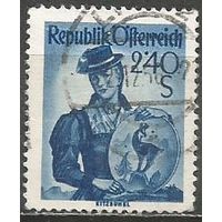 Австрия. Национальные костюмы. Тироль. 1951г. Mi#920.