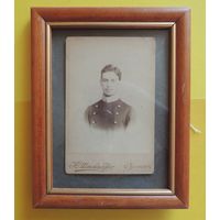 Фото большое в рамке "Кадет", до 1917 г., Санкт-Петербург (16*11 см без паспарту)