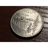 США 25 центов квотер 2005 Орегон