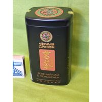 Банка металлическая из под чая Черный дракон