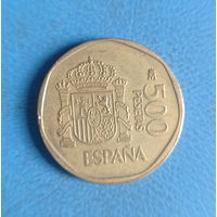 Испания 500 песет 1989 год Хуан Карлос I и София