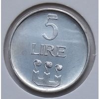 Сан-Марино 5 лир 1972 г. В холдере
