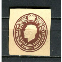 Великобритания - Король Георг V 1 1/2Р - 1 вырезка. Чистая без клея.  (Лот 18JJ)-TG2P35