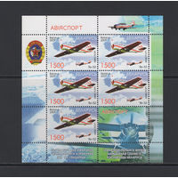 Спорт Беларусь 2009 Малый лист "Авиаспорт"