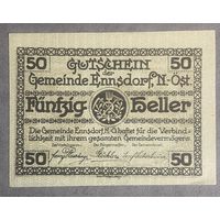 Нотгельд Австрия, Энсдорф 50 геллеров 1920 год