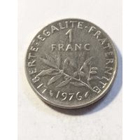 Франция 1 франк 1976