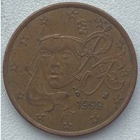 Франция 5 евроцентов 1999 г.