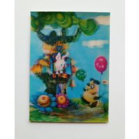 Стереофото Винни-Пух. Чистая. В.Генералов. 1980 г.