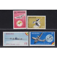 Гана. 1958. Транспорт. Авиация. Самолеты