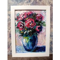 Картина в рамке, масло