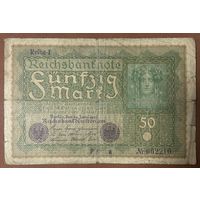 Банкнота 50 марок 1919 год. Веймарская республика.