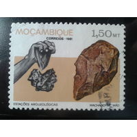 Мозамбик, 1981. Археология, каменный топор