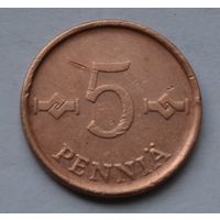 Финляндия, 5 пенни 1963 г.