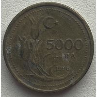 Турция 5000 лир 1996 г.