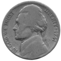 СОЕДИНЁННЫЕ ШТАТЫ АМЕРИКИ. 5  ЦЕНТОВ 1941