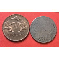 Колумбия 2 монеты