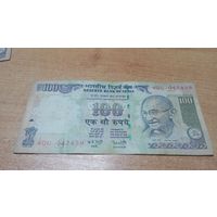 100 рупий 2008 Индии с 4-х рублей **047459