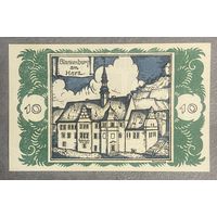 Нотгельд 10 пфеннигов 1921 год. Брауншвейг. Веймарская республика