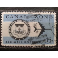 Зона Панамского канала, 1965. Герб зоны канала и самолет