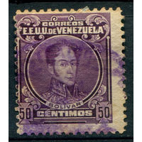 Венесуэла - 1915/23г. - Симон Боливар, 50 с - 1 марка - гашёная [Mi 101]. #4-W1-113-A-1