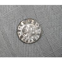 Гривна 1709 года БК, Розетки разделяют круговую надпись, Новодел редкой монеты, СМОТРИТЕ ДР. МОИ ЛОТЫ