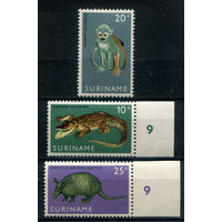 Нидерландские колонии - Суринам - 1969г. - открытие зоопарка - 3 марки - полная серия, MNH [Mi 558-560]. #3-WB-91-KS-3