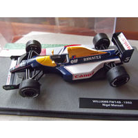 Модель автомобиля 1-43 Фомула 1 Formula 1 F1 Williams FW14B 1992 Nigel Mansell В комплекте модель, бокс, журнал Состояние модель как новая журнал отличное