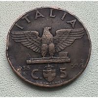 Италия 5 чентезимо, 1938  4-1-50