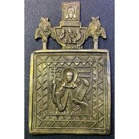 Икона Средник складня Параскева Пятница. XVIII-XIX век