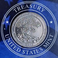 США 25 центов 2013г. (S). Национальный парк Грейт-Бейсин.