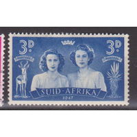 Британские колонии Король Георг VI Известные люди Личности Южная Африка ЮАР 1947 год лот  10 ЧИСТАЯ