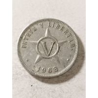 Куба 5 сентаво 1968