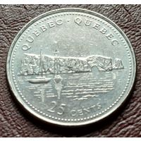Канада 25 центов, 1992 Квебек    ( 1-6-8 )