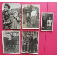 Фото "Дети", 1940-1950-е гг., 5 шт.
