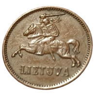 ЛИТОВСКАЯ РЕСПУБЛИКА /ПЕРВАЯ РЕСПУБЛИКА/. 2 ЦЕНТА 1936. ПАГОНЯ. НЕЧАСТАЯ